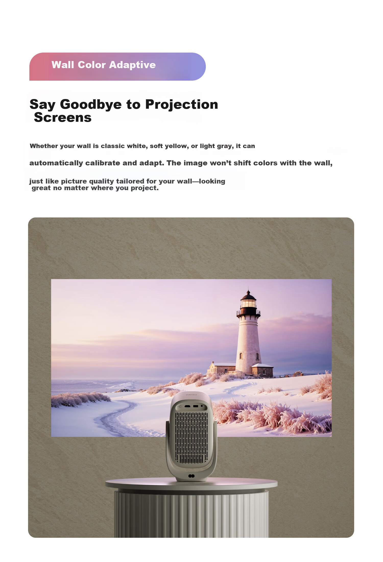 Haqu Q1 Pro High Brightness Edition Projector Home Use True 1080P HD Portable Smart Bedroom Cinema PTZ Projector Jimei Included Model 13