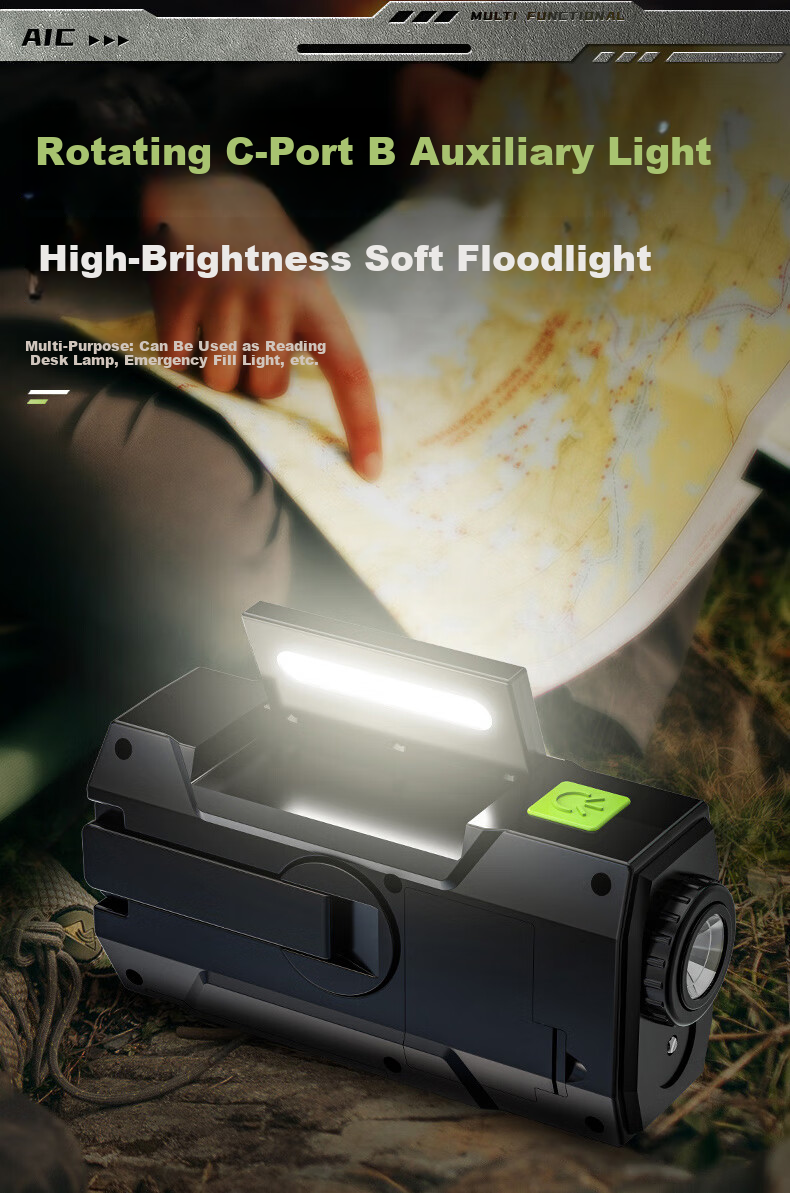SHENYU Hand Crank Generator Radio Flashlight Emergency Outdoor Solar Multifunctional Charging Equipment Lighting Lamp 9