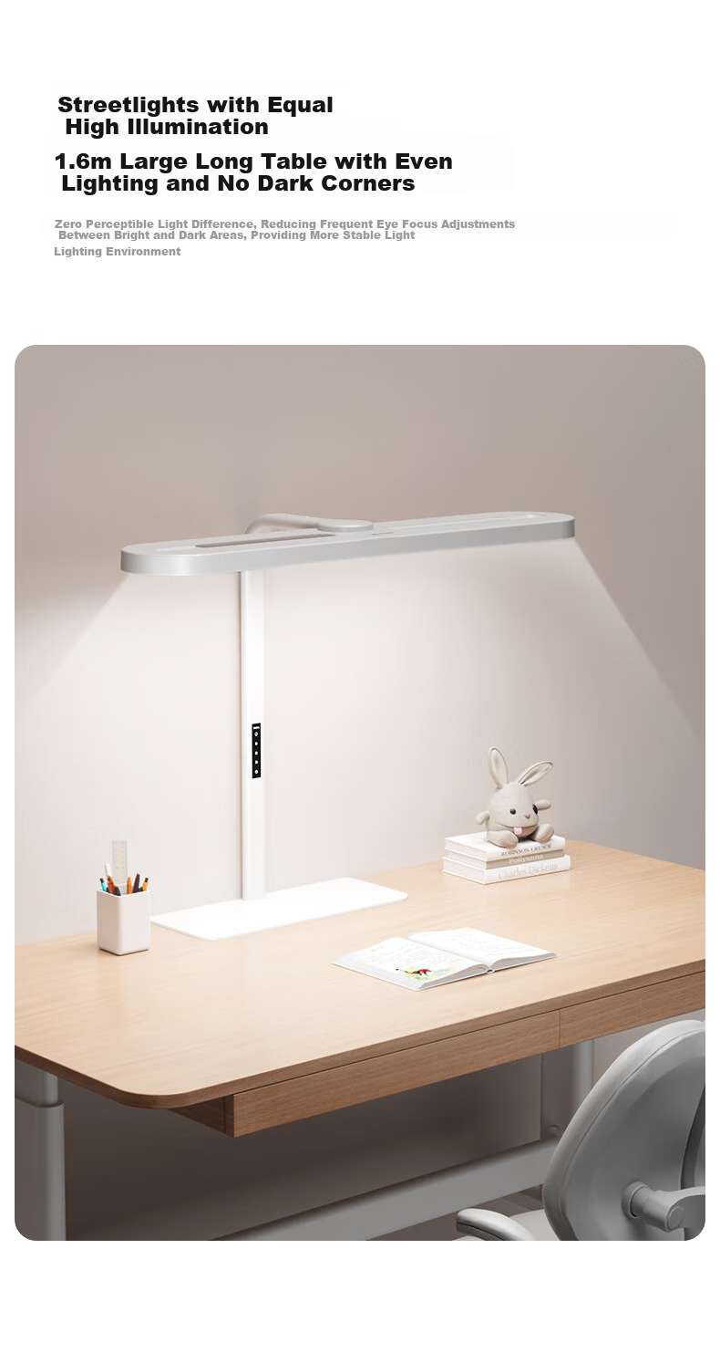 Moonlight Sea Glow Eye Protection Desk Lamp Professional Blue Light Filtering Full Spectrum Children's Reading Study Table Lamp 6