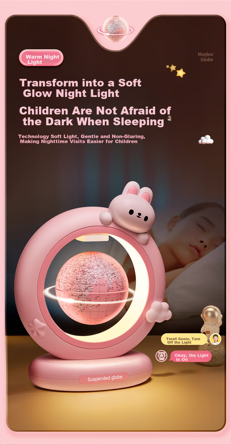 Coolfire Magnetic Levitation Globe Birthday Gift for 10-Year-Old Girls Children's Toy for Ages 8-12 Children's Day Gift 5