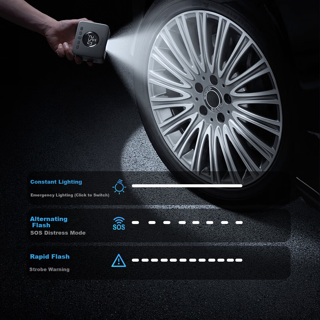 70MAI Wireless Air Pump 2 Car Portable Inflator Tire Pump for Bicycle Electric Vehicle Basketball 15