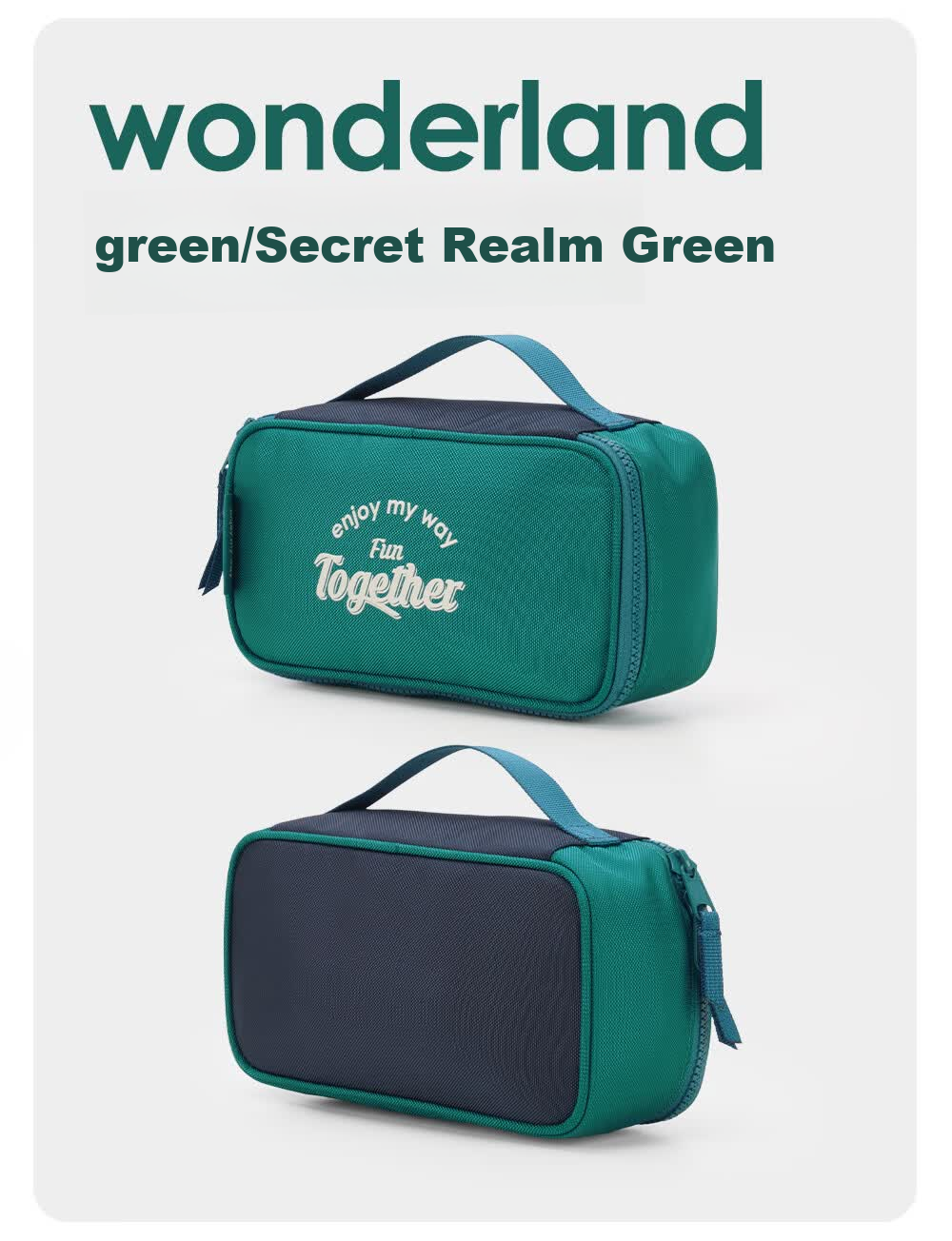 M Square Multifunctional Digital Bag Large Capacity Storage Cable Earphone Camera Organizer Portable Travel Bag Secret Green 16