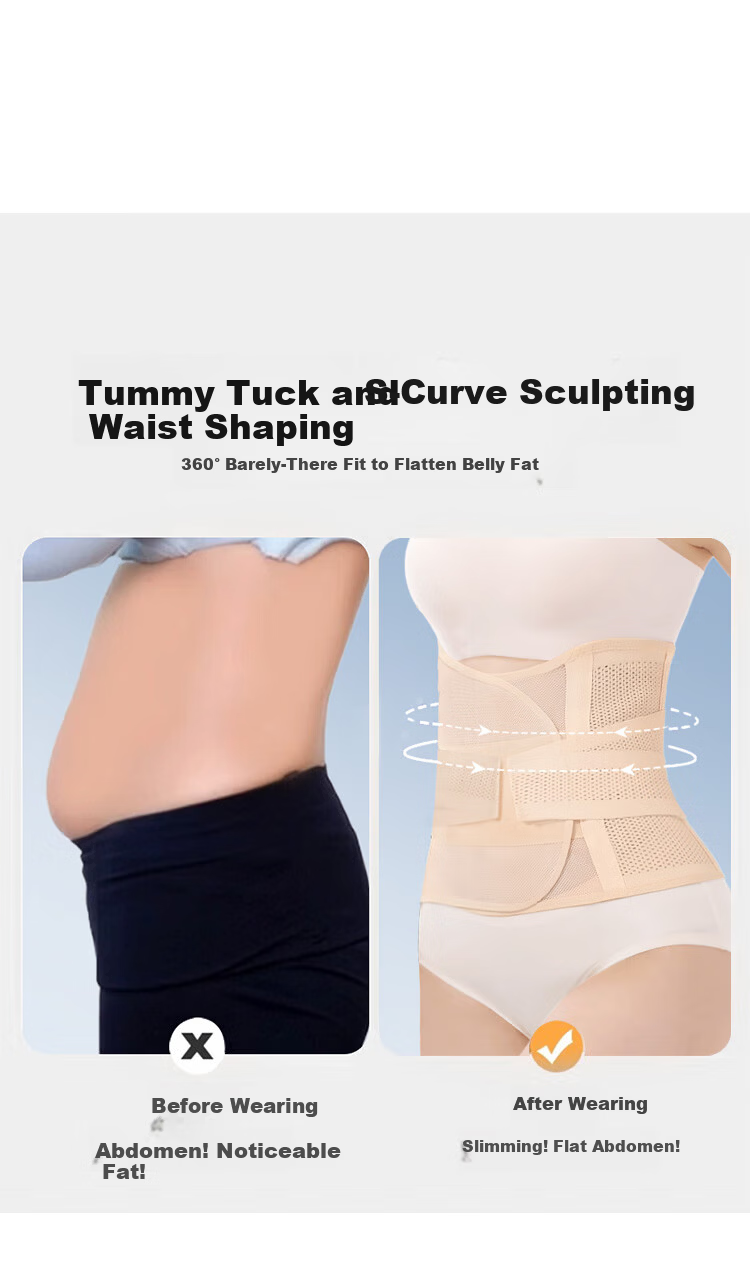 Tingmei Waist Slimming Abdominal Belt Waist Trainer Strong Shaping Thin Yoga Fitness Postpartum Body Shaper for Women 7