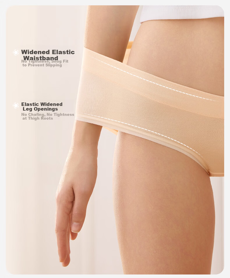 Shiyuejiejing Maternity Underwear, Low-Rise Cotton, for Early And Late Pregnancy, Postpartum Belly Support Panties, 4-Pack, XXL Size 15