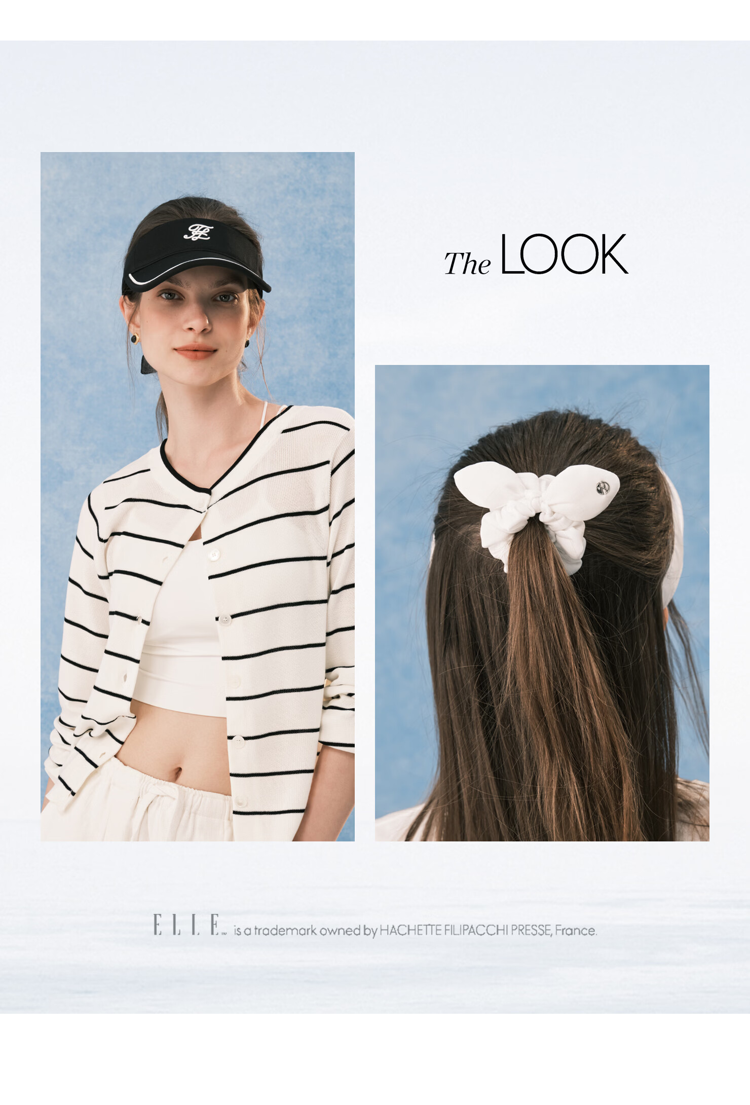 ELLE Women's Sun Protection Open-Top Cap Summer Outdoor Sports Running Tennis Badminton UV Protection Visor with Hair Tie 3