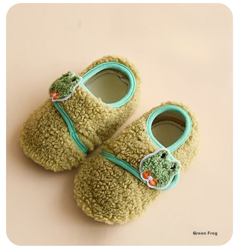 Babyprints Baby Floor Socks Autumn Winter Toddler Walking Socks Set Thickened Warm Soft Sole Indoor Shoes Socks Gray Monkey XS 11