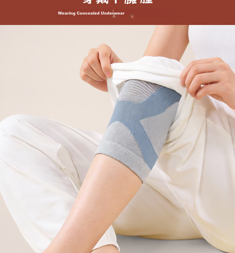 CRALVKOIN Medical Knee Brace for Warmth, Arthritis, Meniscus Injury, Effusion, Cold Legs, Cold Prevention, Autumn And Winter Season, Middle-Aged And Elderly People 7