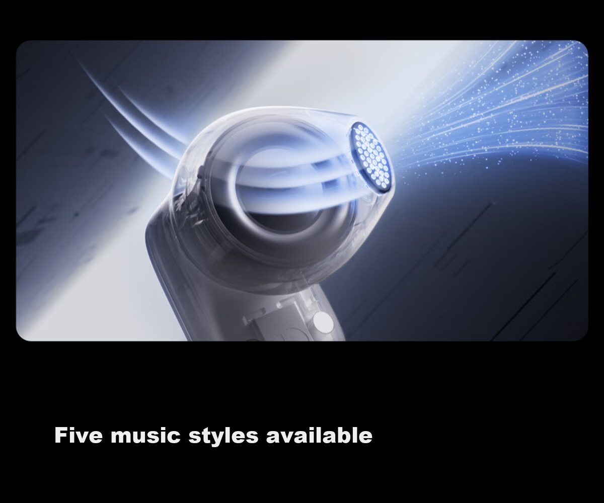 Edifier Halo Buds Semi-In-Ear Trendy Bluetooth Earphones Cyber Abyss Lighting Bluetooth 6.0 41H Long Battery Life Compatible with Apple Huawei Xiaomi Boundary-Breaking Black 18