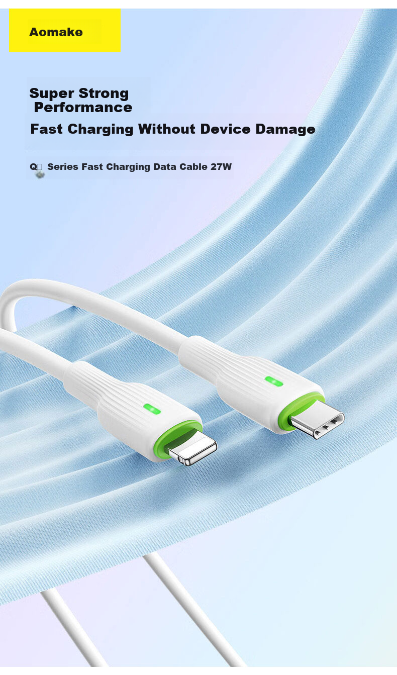 Oumake Apple Compatible PD35W Original Lightning Fast Charging Cable for iPhone 13/14/11/12 Pro Max, Genuine iPad Data Cable 2