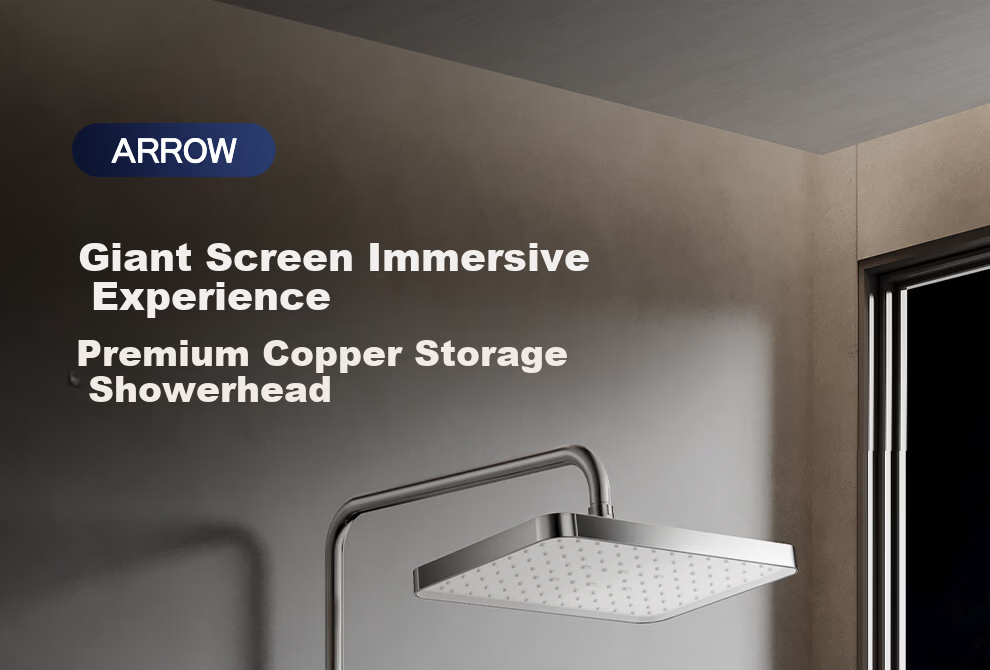 ARROW Shower Head, All-Copper Body, Top Spray, Handheld Sprayer, Pressure Boosting [Renovation Subsidy 15%] 3