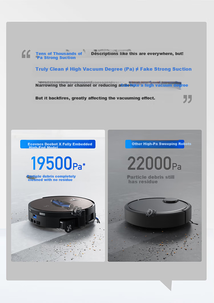ECOVACS Deebot X Fully Embedded High-End Model Robot Vacuum Cleaner with Sweeping, Mopping, Washing, and Drying Functions, Automatic Self-Cleaning, First Fully Embedded Hidden Drum Floor Washing Robot 21