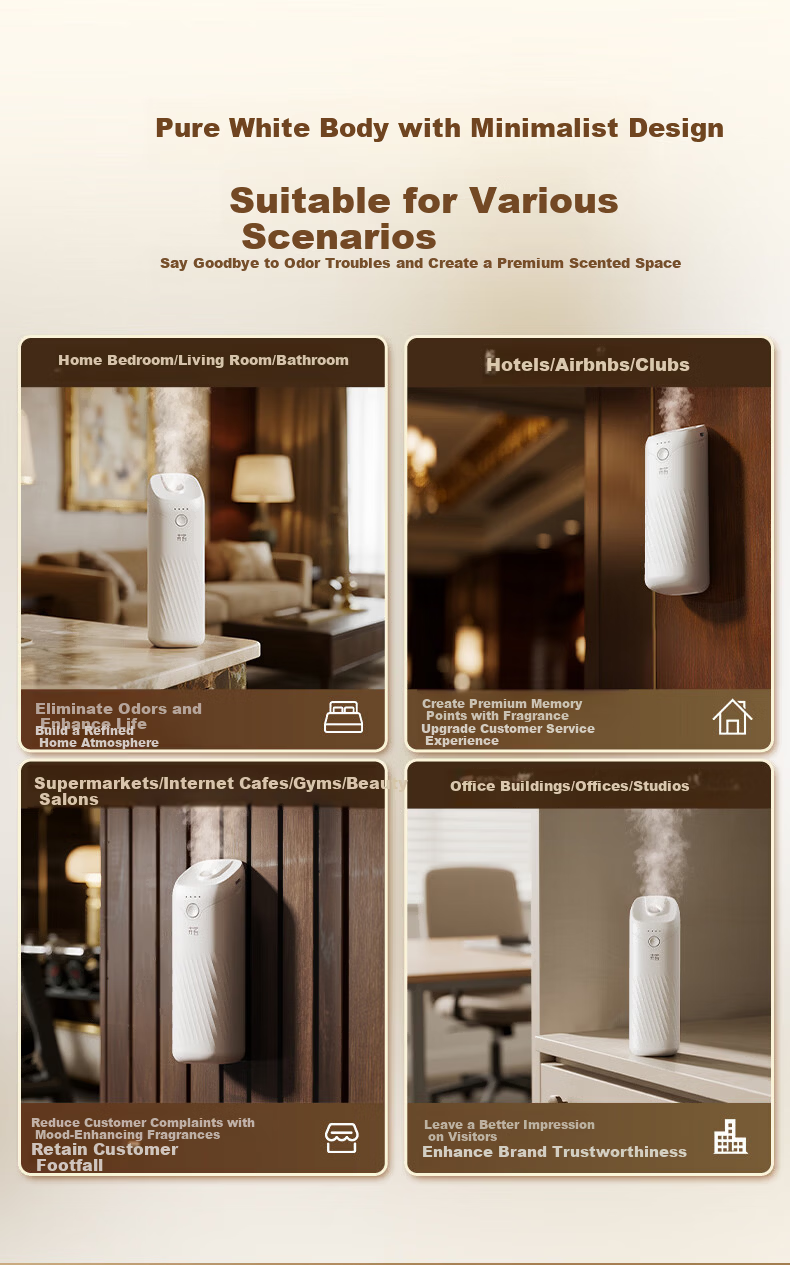 Huitai Home Aromatherapy Diffuser Long-lasting Indoor Room Fragrance Automatic Essential Oil Sprayer Girl Birthday Gift 13