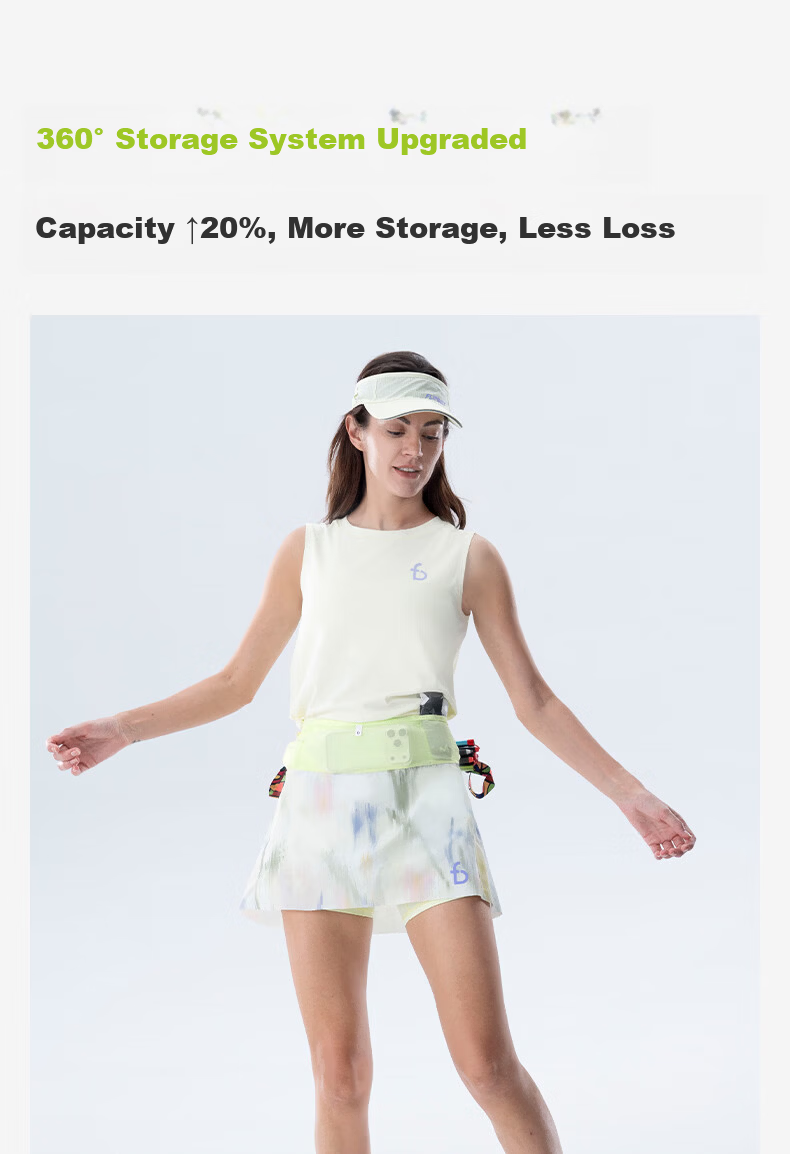 Feibit Super A Skirt-Shorts 4.0 Women's Fitness Running Yoga Light Compression Anti-Exposure Sakura 2XL 5