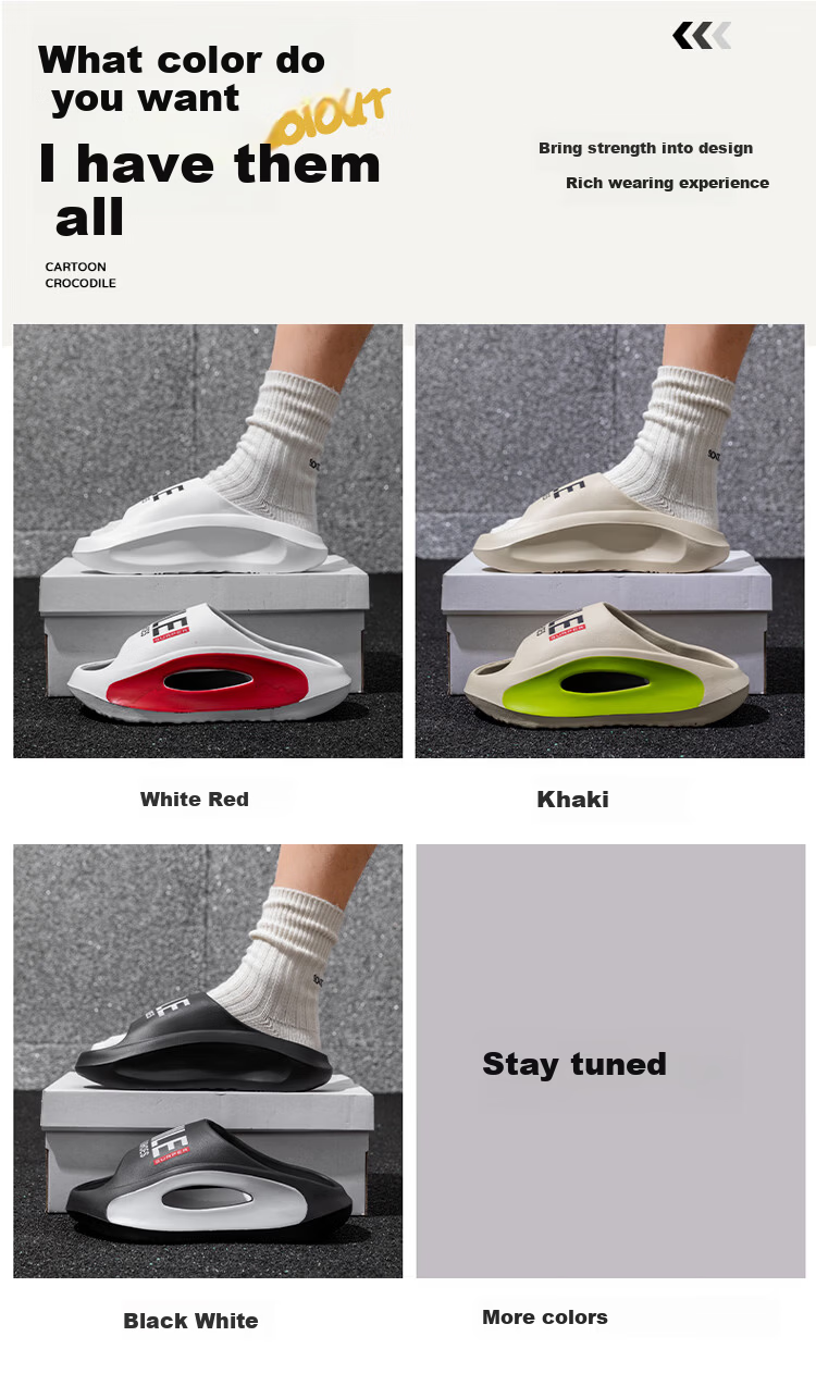 YUZHAOLIN Men's Summer Thick-Soled Casual Slippers Trendy Cool Slippers for Home and Outdoor 1