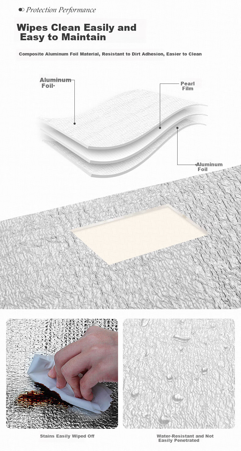 CAMEL Outdoor Camping Moisture-Proof Mat Portable Picnic Blanket Ground Mat Seat Cushion Festival Beach Mat Thickened Silver Ground Sheet 4