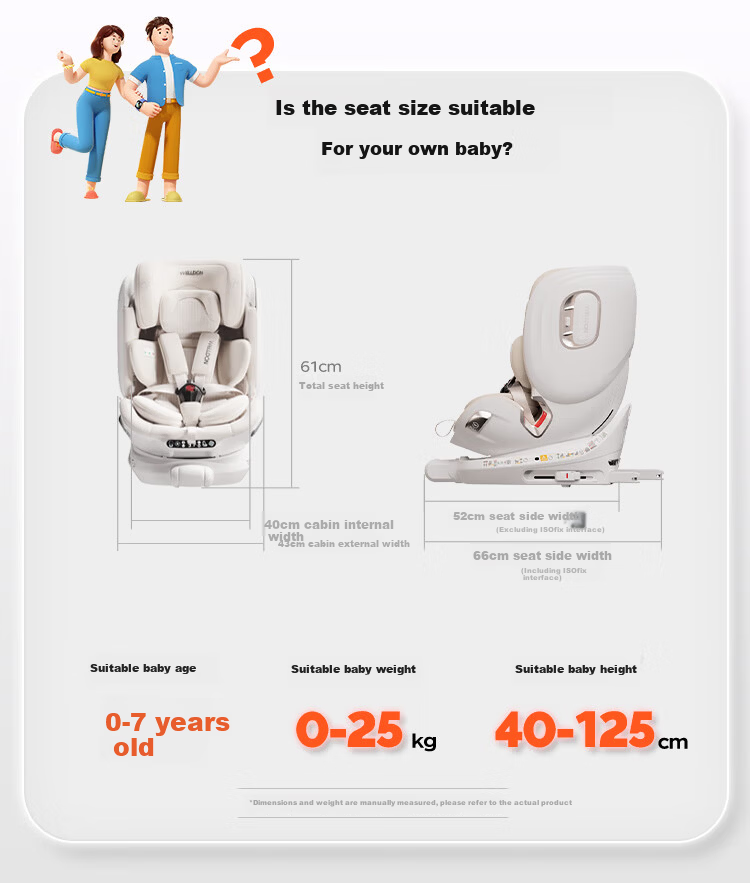 Welldon Smart LUX Child Safety Seat 0-7 Years i-Size Intelligent Ventilation AI Voice Rotation 1