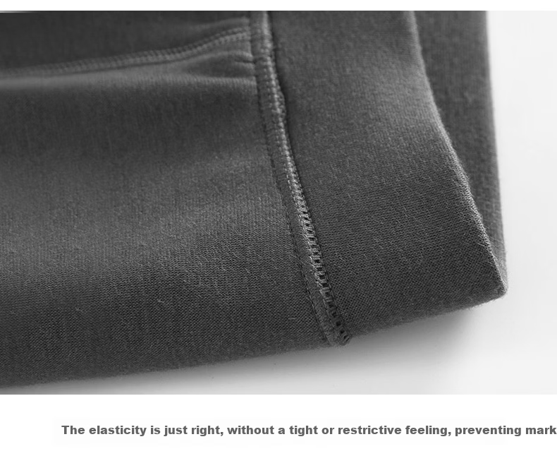 Hengyuanxiang Plus Size Thermal Pants Men Fleece Thickened Knee Protection Comfortable Loose Fit Base Layer Trousers Autumn Winter 16