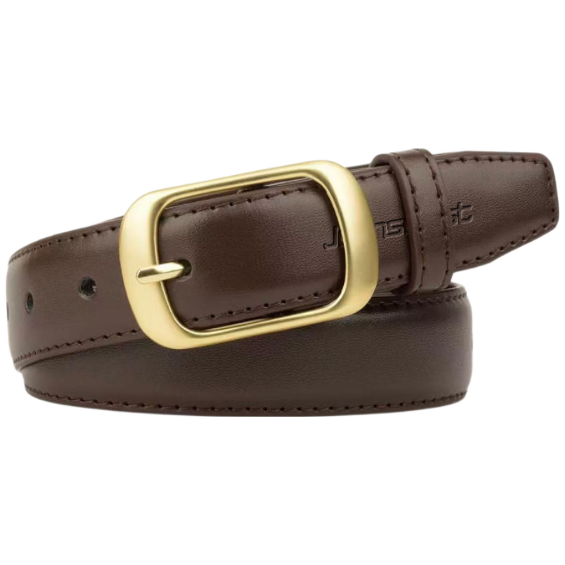 JEANSWEST Women's Leather Belt New Fashion Simple Pin Buckle Denim Pants Decorative Versatile Waistband for Skirts
