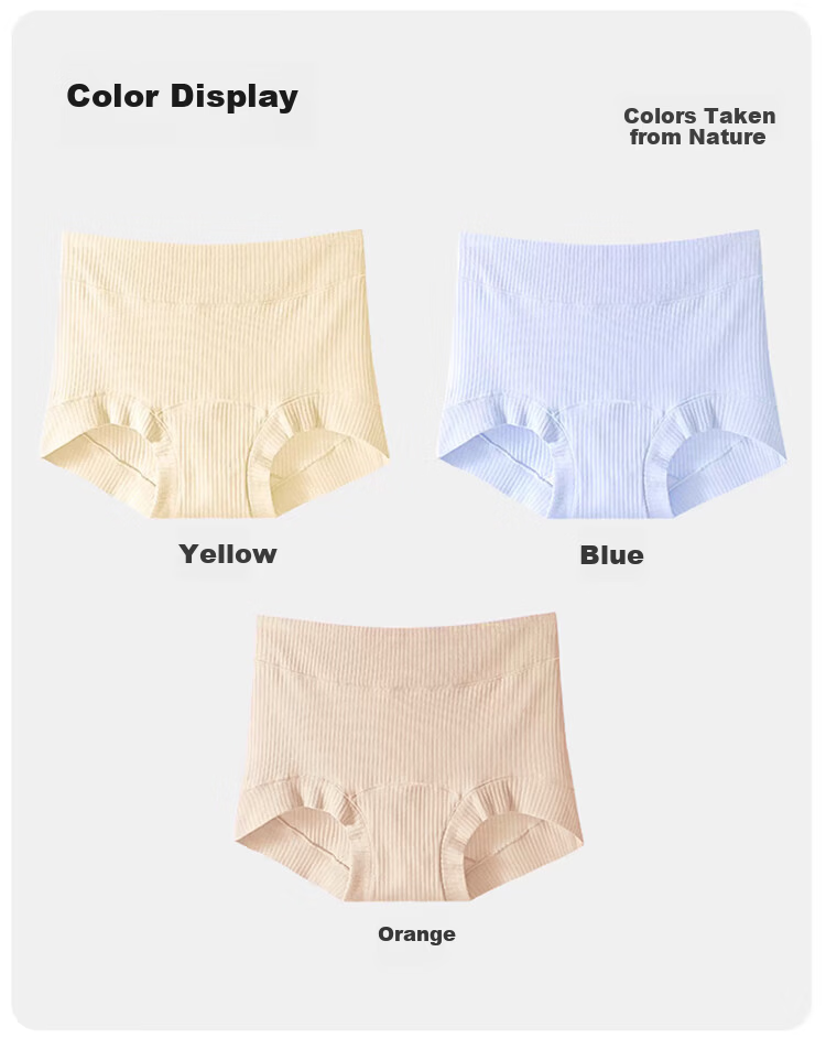 Ordifen Women's Boxer Briefs with Wide Waistband, Mulberry Silk Gusset, Antibacterial, Extended Crotch, 3-Pack 12