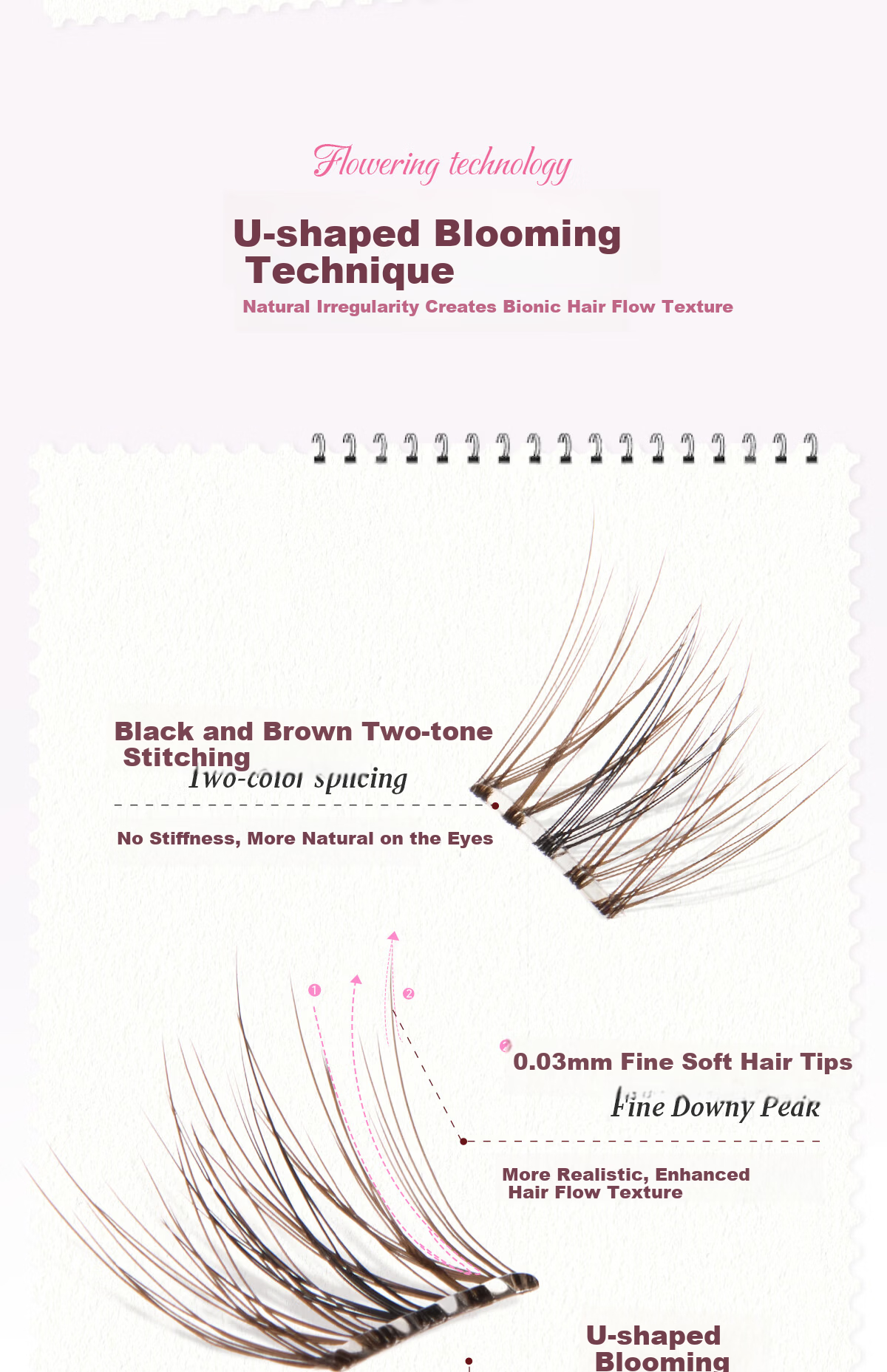 Mr. Wish Glue-Free Natural False Eyelashes Self-Adhesive Super Natural Realistic Eyelashes Gift Zhang Baizhi Style 18