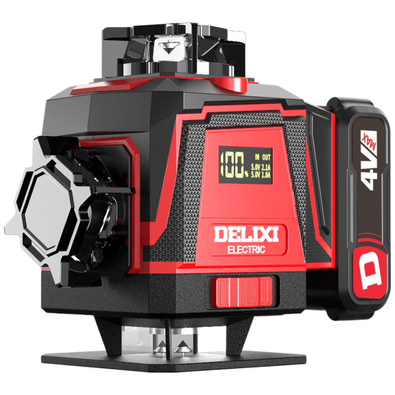 DELIXI ELECTRIC Infrared Level High Precision Strong Light Fine Line Auto Leveling Green Blue 12-Line Laser Outdoor Construction