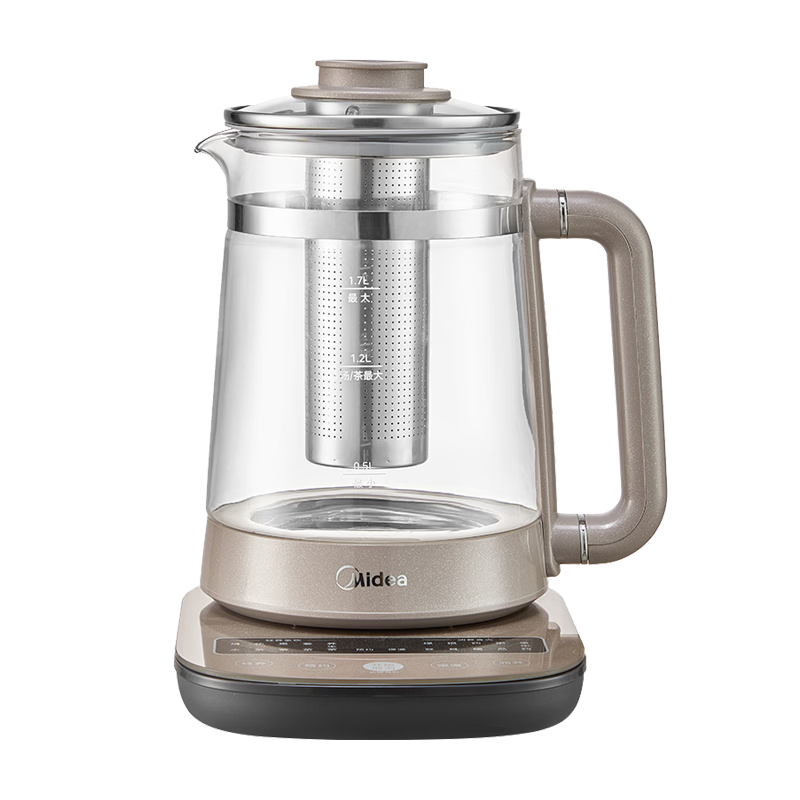 Midea 618 Price Protection Health Pot Multi-Temperature Control Electric Kettle Insulated Boiling Kettle Tea Maker 316L Baby-Safe Material 1.7L Large Capacity Flower Tea GE1711