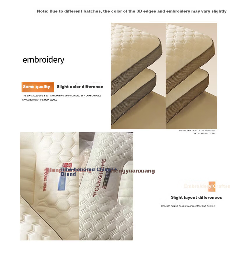 Hengyuanxiang Antibacterial Pillow Core Neck Support Pillow for Cervical Spondylosis Deep Sleep Low Pillow 45*70cm Pair 11