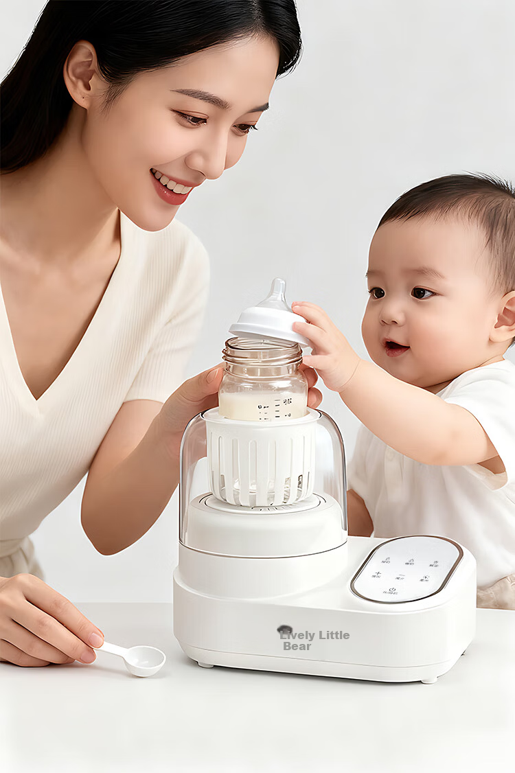 Xiaobeixiong 2-in-1 Baby Bottle Warmer and Milk Mixer, Waterless Milk Heater, Defrosting and Warming Machine, Automatic Milk Preparation Device 13
