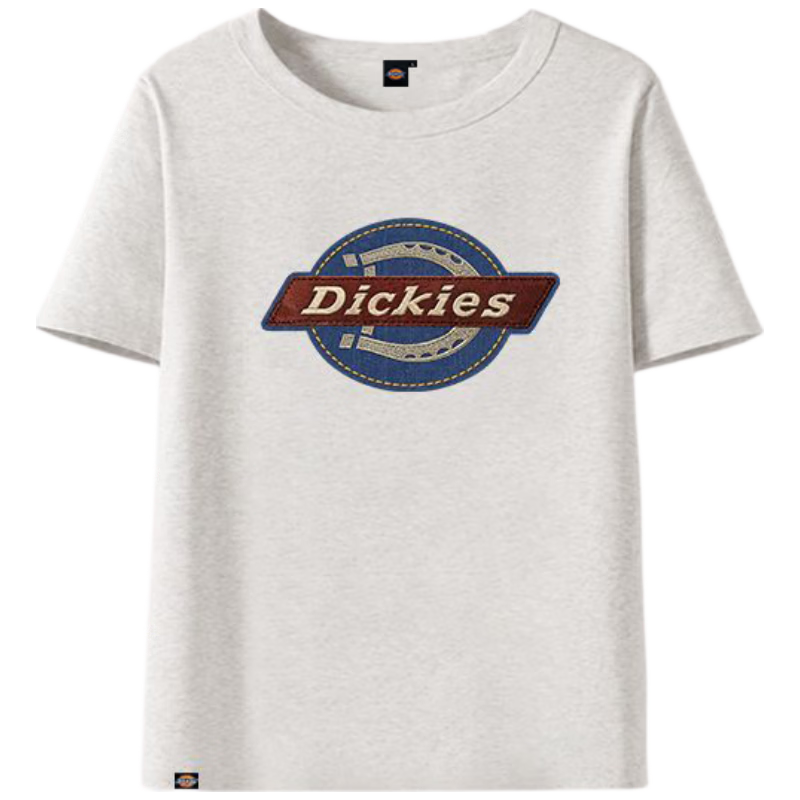 Dickies Antibacterial Short Sleeve T-Shirt Women 2026 New Summer Classic American Streetwear Crew Neck Top