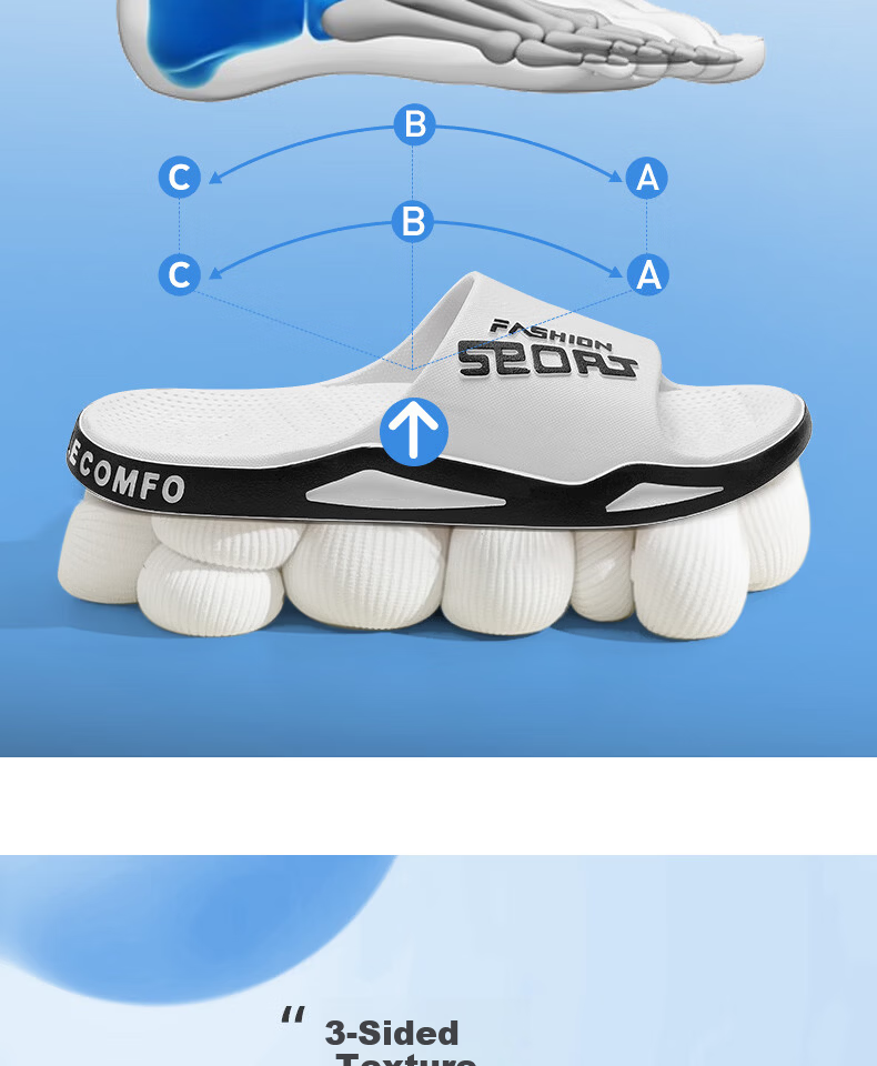 TZLDN Men's Summer Outdoor Durable Indoor Home 2026 New Bath Non-Slip Sports Slippers for Men 7