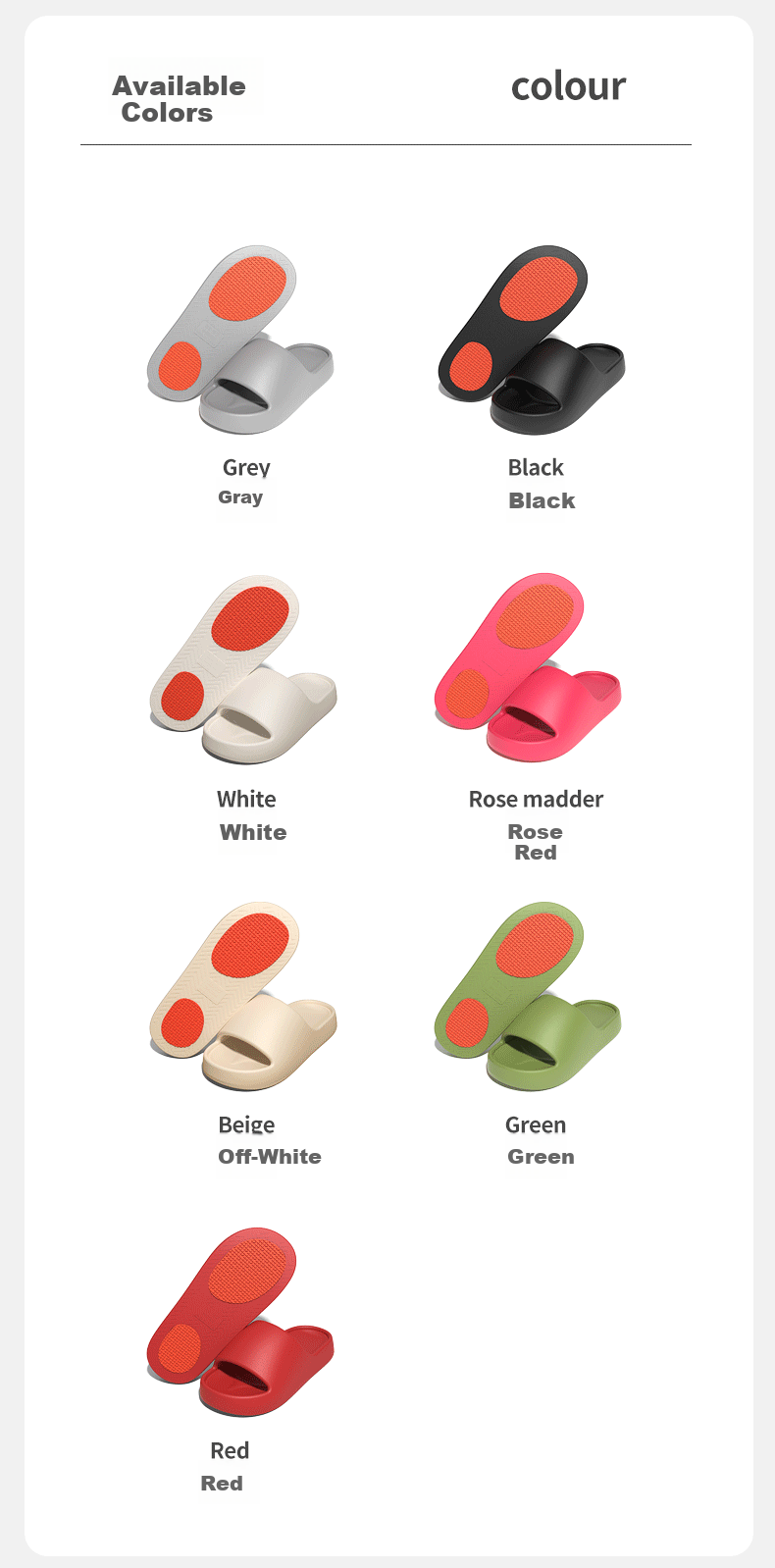Qiumuxi Non-Slip Slippers Men Outdoor Thick Sole EVA Indoor Silent Couple Women's Blue Sandals Size 36-37 8