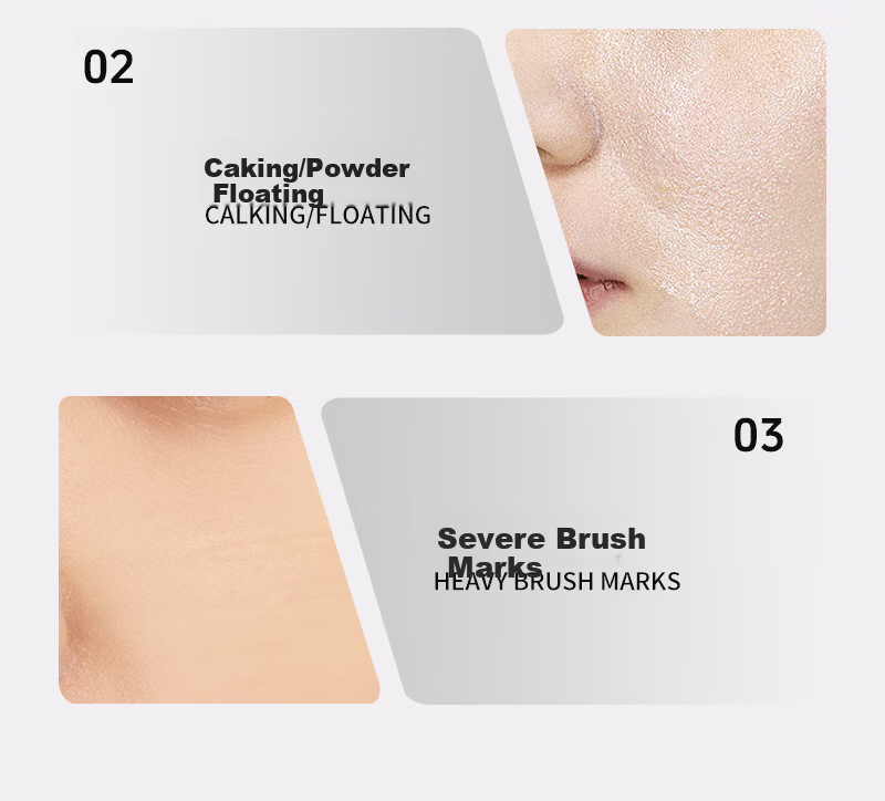 LADES V2 Crescent Blade Foundation Brush Makeup Brush Facial Mask Brush Single Beauty Tool 3