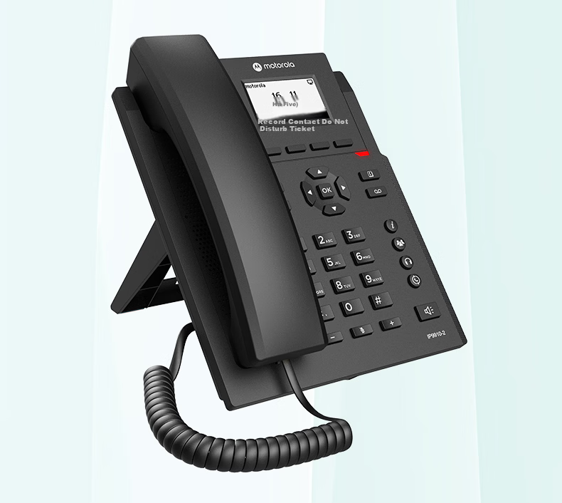 Motorola IP Phone Network Phone 100Mbps VOIP Desk Phone SIP Phone Office Fixed Phone Internal Intercom Compatible with Mainstream IPPBX IP9910-2 16