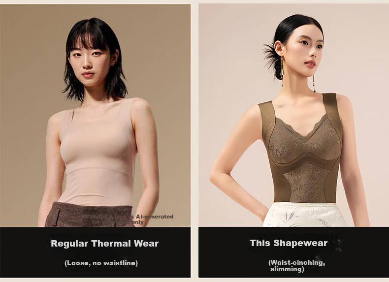 Herbal Original Warm Vest with Chest Pad for Women New Chinese Style National Wind 10A Antibacterial Camellia Fragrance Ginger Essence Shaping Heated 9