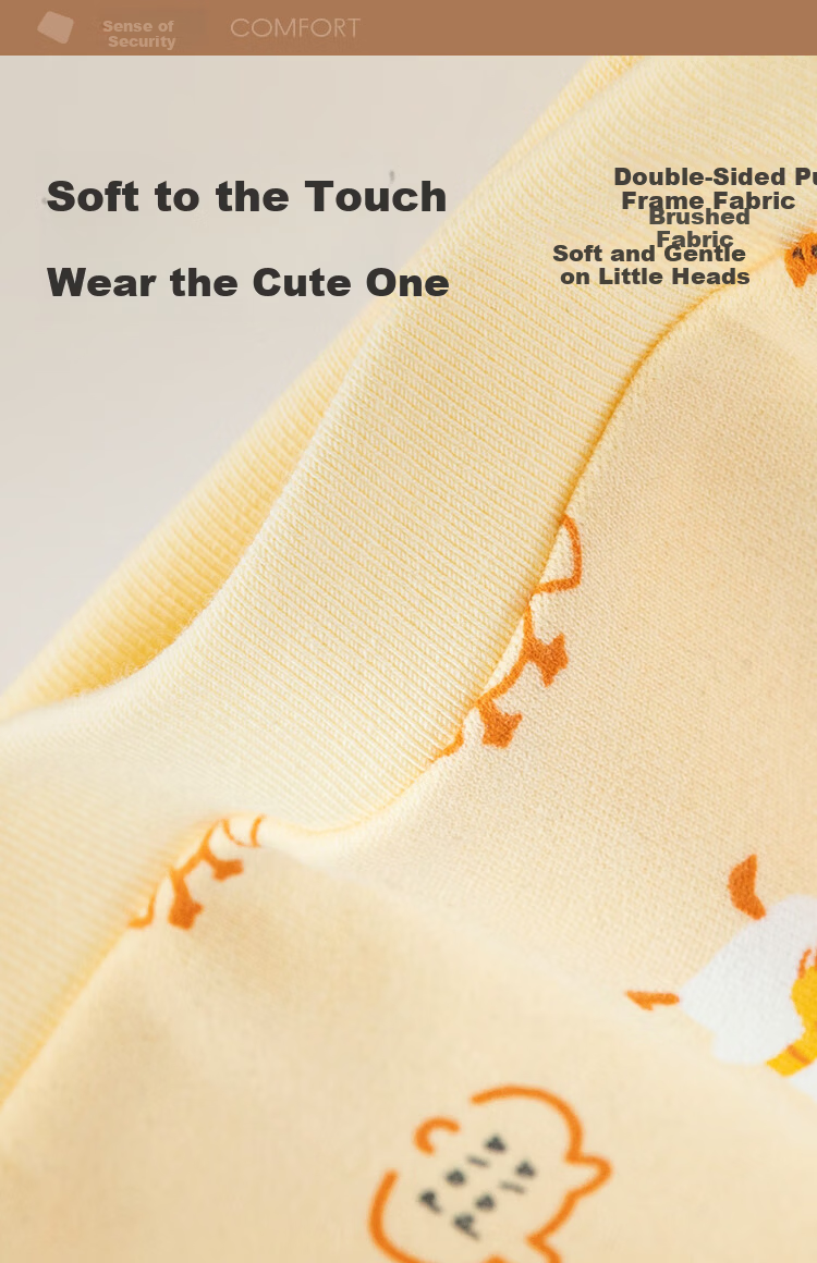 Balabala BalaOne Baby Hat Newborn Knit Printed Soft Skin-Friendly Cute Cap 4