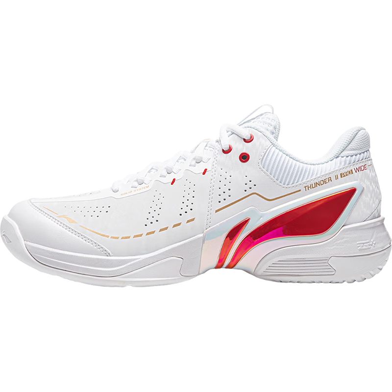 LI-NING Thunder 2 PRO Badminton Shoes with Air Cushion Technology, Shock Absorption and Rebound, Professional Protective Sports Shoes Size 42