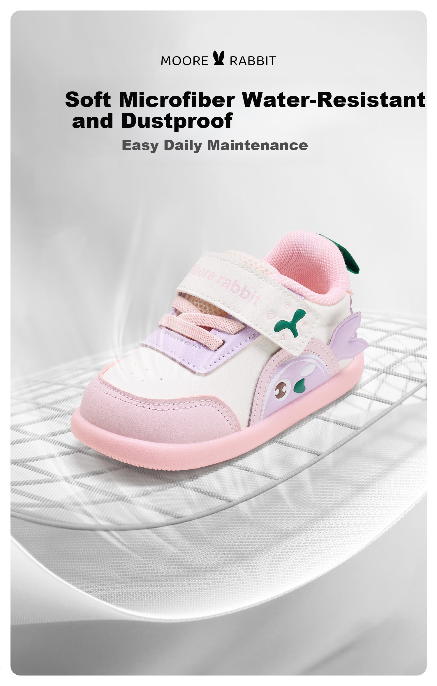 More Rabbit Baby Toddler Walking Shoes Boys 2025 Spring Autumn New Girls Soft Sole Waterproof Non-Slip Stable Shoes 4