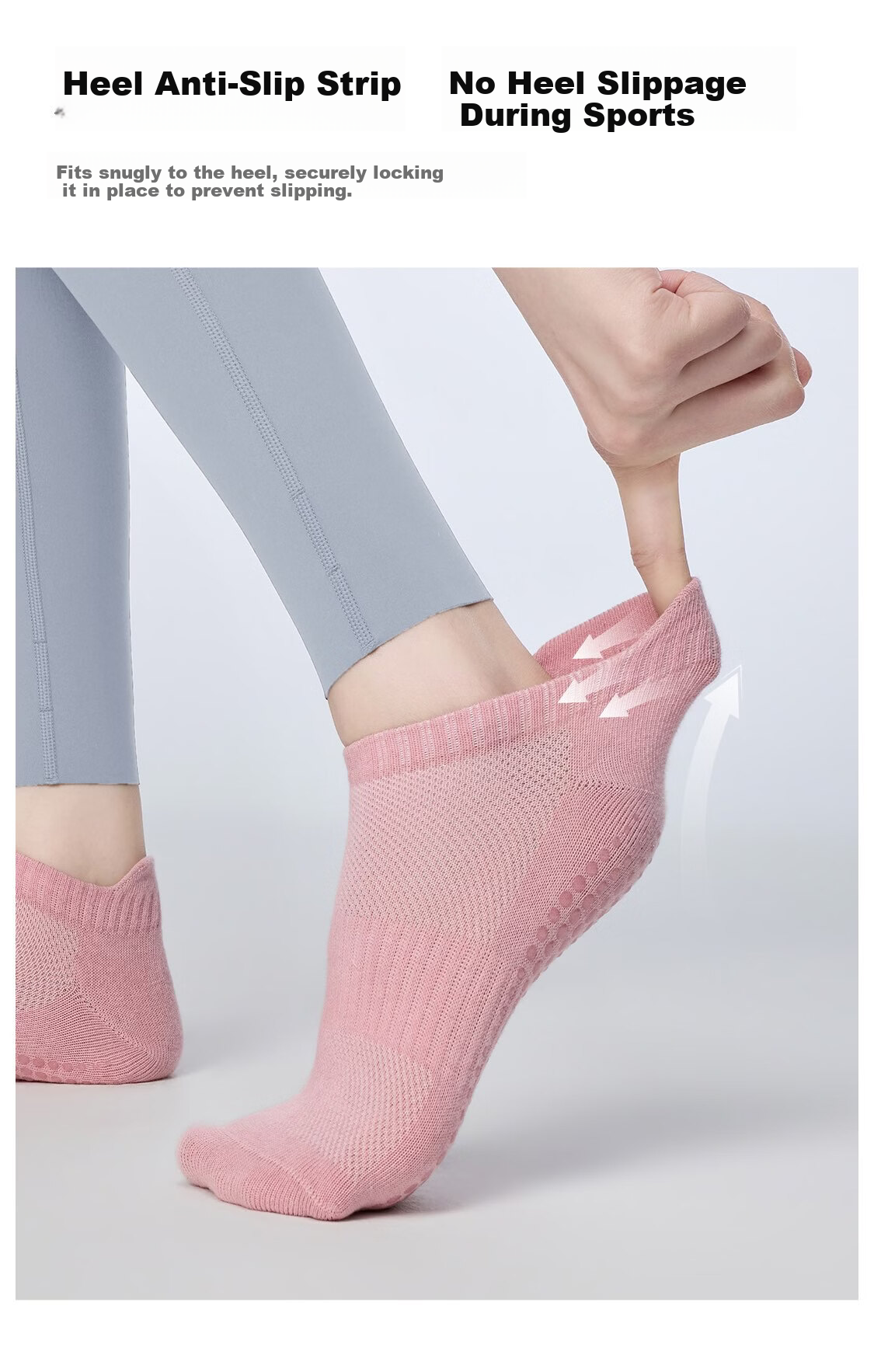 Keep Colorful Non-Slip Low-Cut Yoga Socks One Size Fits 35-39 Polar Night Black 5