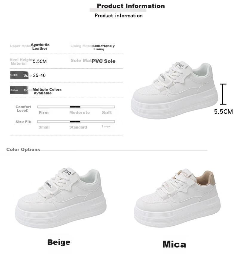 Cartelo Crocodile Women's Casual Shoes Fashion White Sneakers Spring Thick Sole Versatile Sports Shoes 1687 Mika Size 37 2