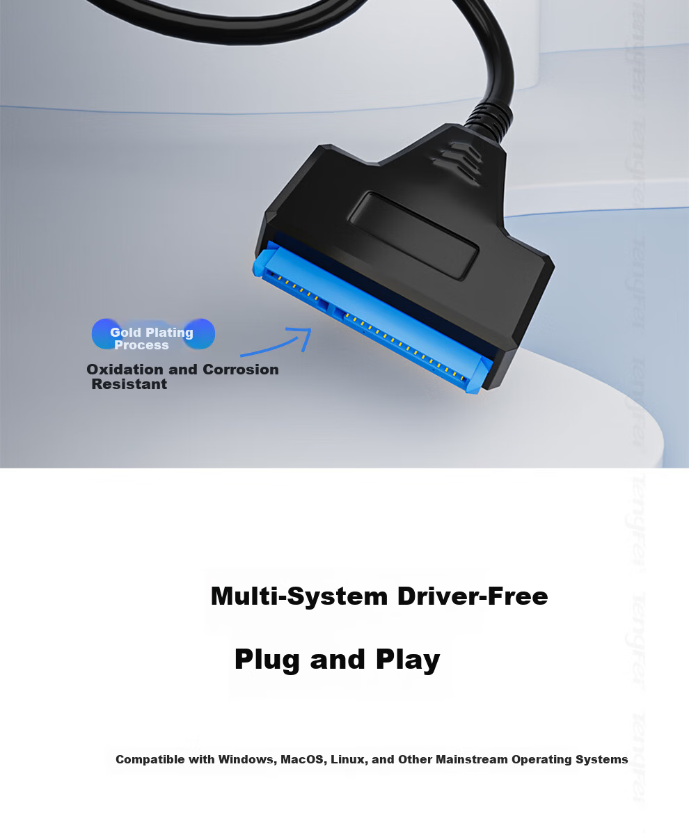 Tengfei USB 3.0 to SATA Converter Hard Drive Enclosure Adapter Cable Easy Drive 2.5 Inch SSD HDD Enclosure Adapter Laptop Hard Drive Dock 10