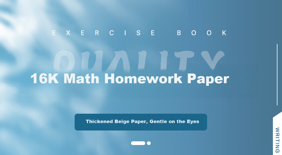 M&G Back to School 20-Pack 16K Math Exercise Paper (Middle Vertical Line) Student Non-A4 Thickened Beige Eye Protection Practice Paper Notebook 19 Pages/Book APYKTV66 1