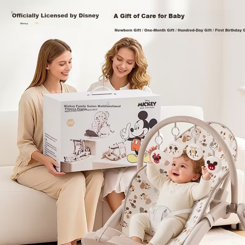 Disney Newborn Baby Gift Set Infant Toy 0-1 Year Old Baby Foot Piano