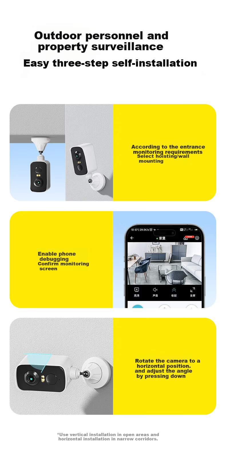 Tuqiang Wireless Battery-Powered WiFi Outdoor Home Security Camera, No Wiring, Rechargeable, Long Standby, No Drilling, Entrance Doorway Monitoring 27
