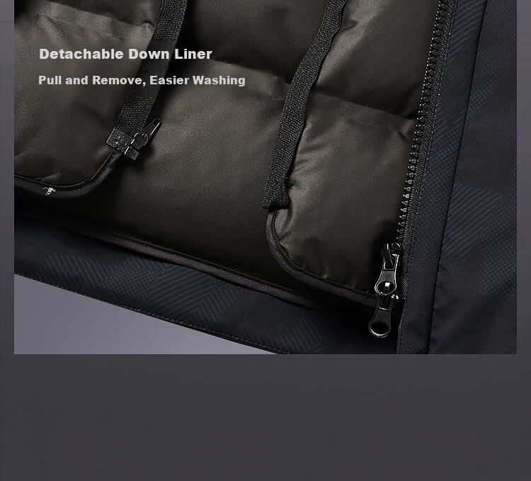 BOSIDENG Off-Season Men's Thickened Hooded Loose Mid-Length Business Versatile Mall-Style Down Jacket 2