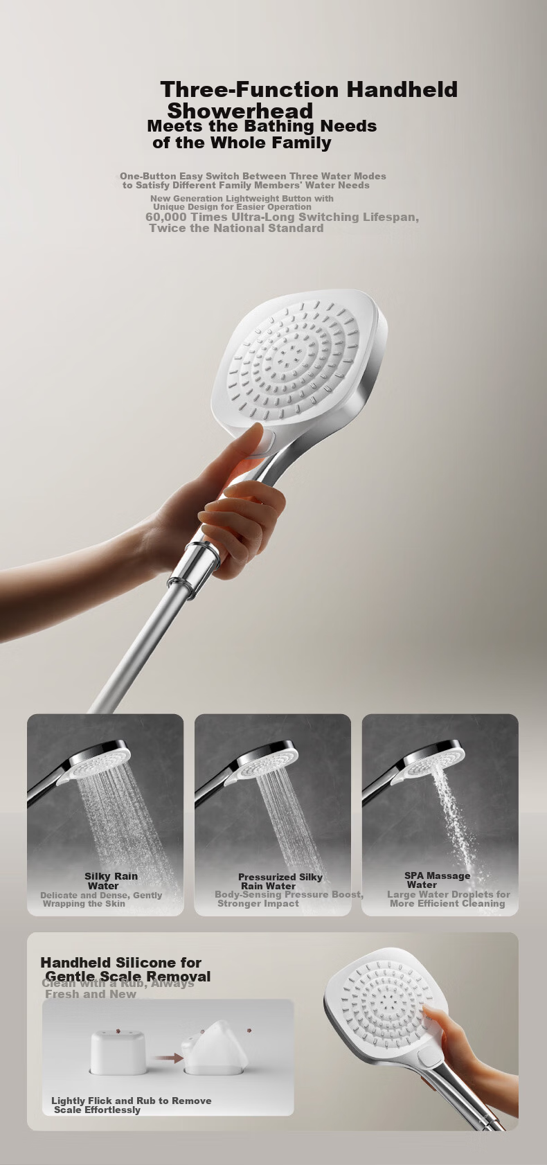 ARROW HarmonyOS Smart Thermostatic Shower Head HM-S01ZCP-GGW 11