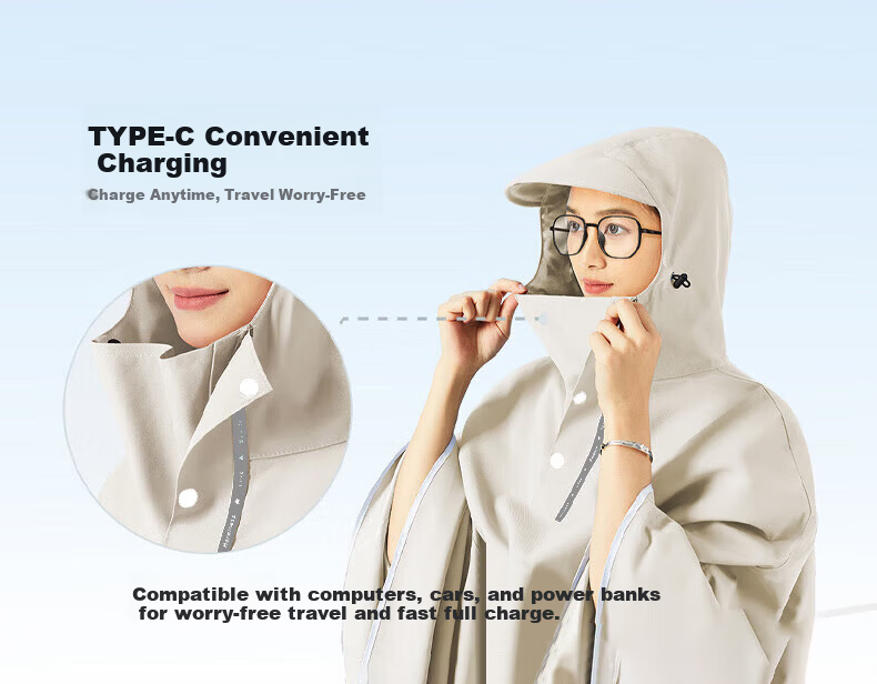 BWNK Women's Electric Bike Raincoat Single Long Full-Body Thickened Extra-Large Electric Scooter Rain Poncho 4XL 5