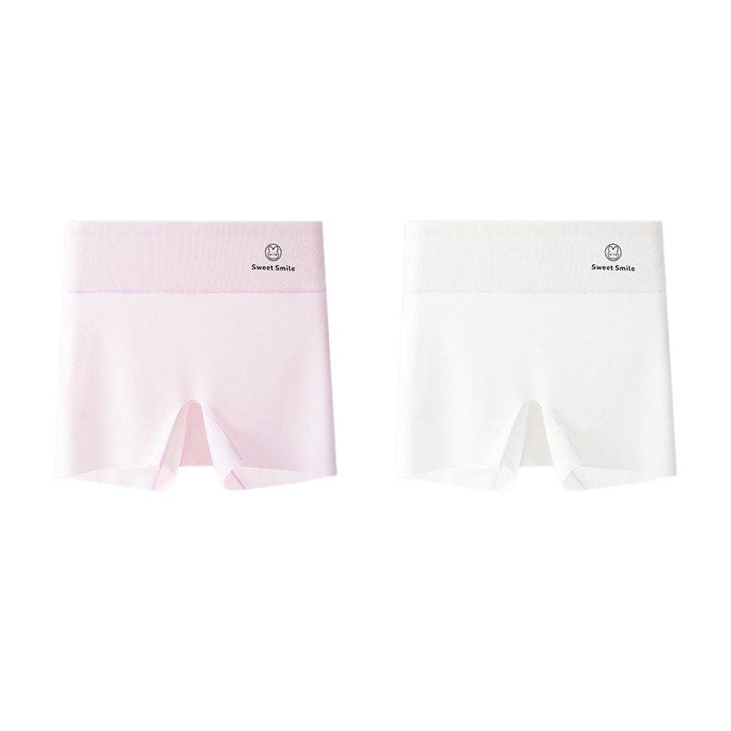Bingxue Kapok Children's Safety Shorts Ice Silk Summer Seamless Breathable Bunny Underwear Girls Mid-Large Kids Boxer Briefs Bottoming Shorts