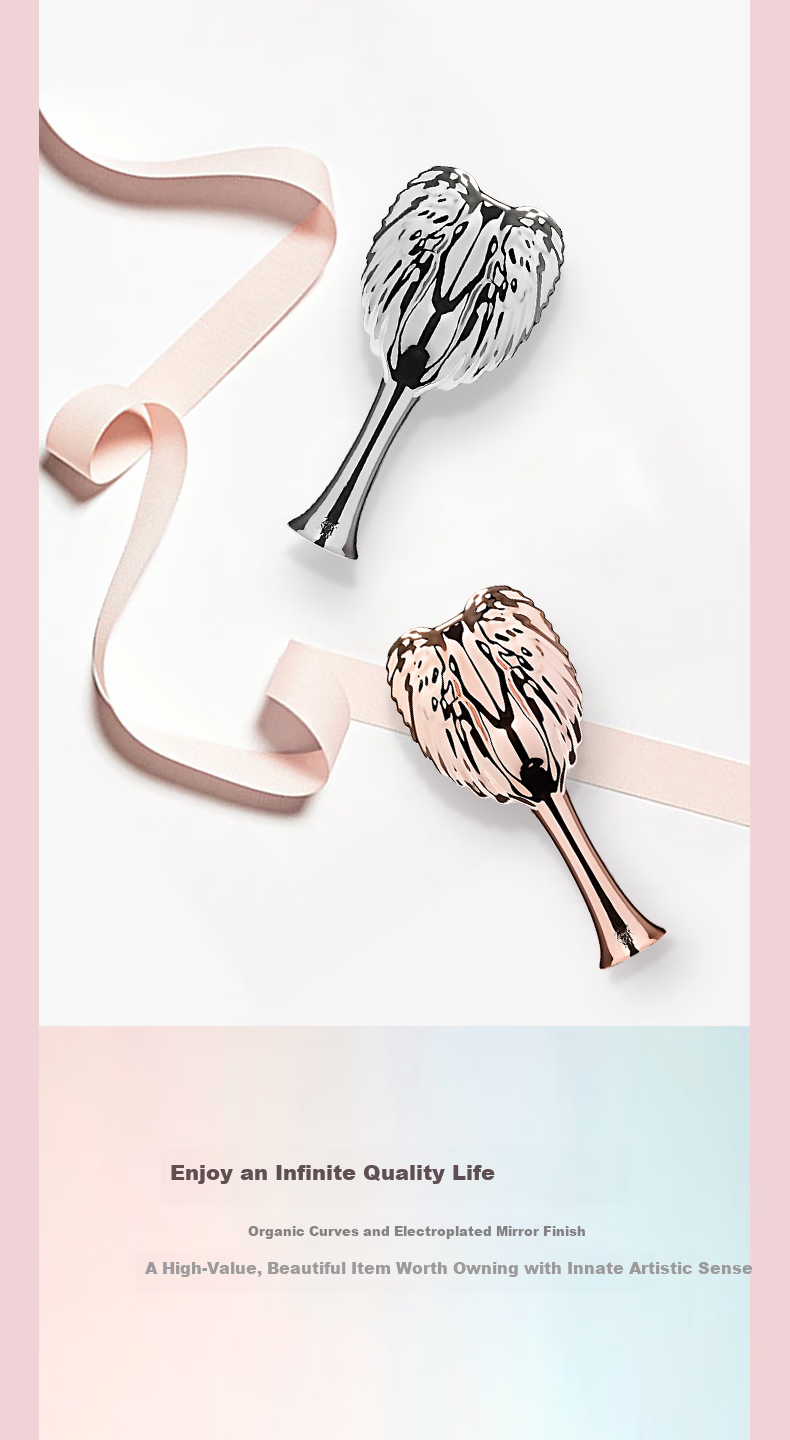Tangle Angel Hairbrush UK Angel Princess Hairbrush Hair Massage Brush Holiday Gift for Girlfriend PRO Titanium White 10