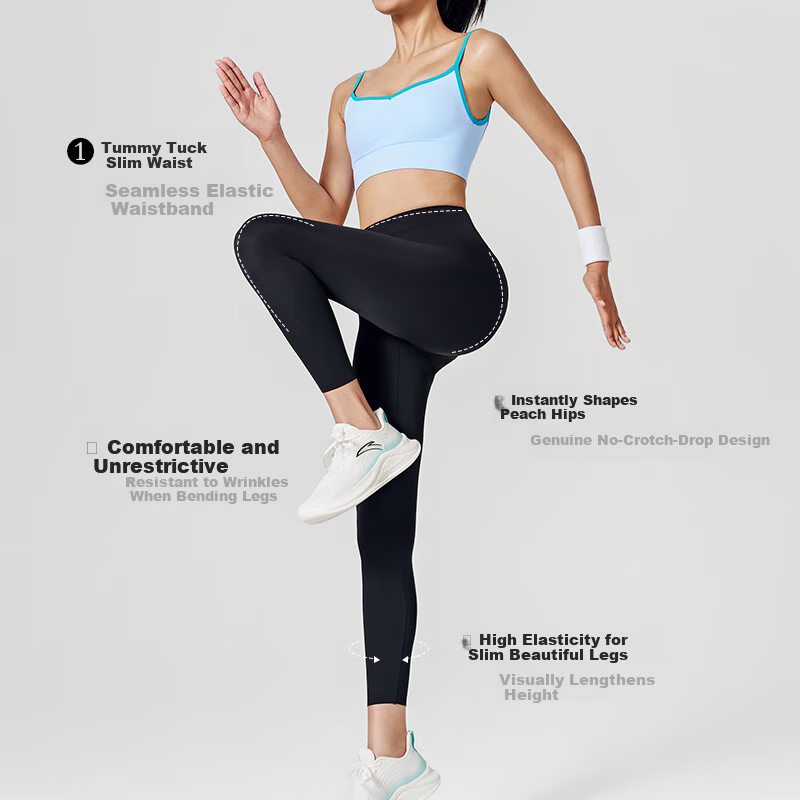 Miiow Shark Skin Pants Women 2026 Autumn High Elastic Seamless High Waist Slimming Thin Sports Fitness Yoga Leggings 4