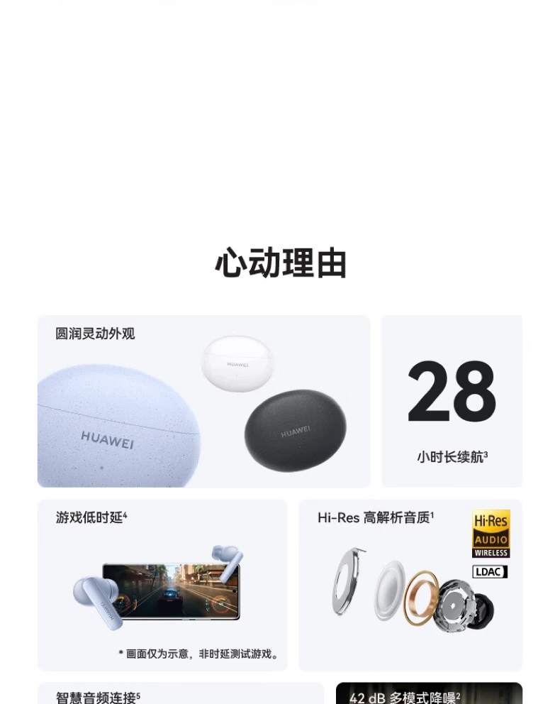 Huawei HUAWEI FreeBuds 5i True Wireless In-Ear Noise Canceling Bluetooth Headphones Music Game Sports Headphones Android Apple Mobile Universal Ceramic White Huawei HUAWEI FreeBuds 5i True Wireless In-Ear Noise Canceling Bluetooth Headphones Music Game Sports Headphones Android Apple Mobile Universal Ceramic White